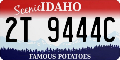 ID license plate 2T9444C