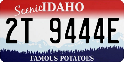 ID license plate 2T9444E