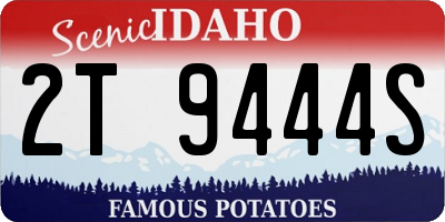 ID license plate 2T9444S