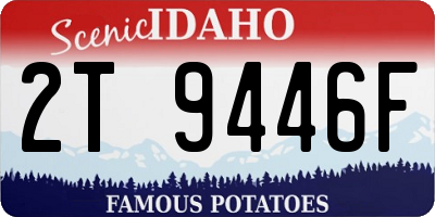 ID license plate 2T9446F