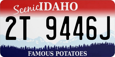 ID license plate 2T9446J