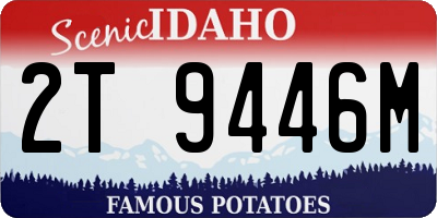 ID license plate 2T9446M