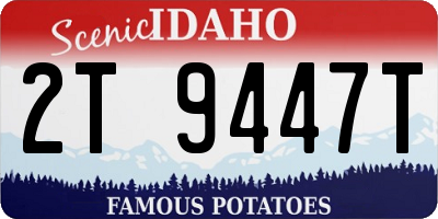 ID license plate 2T9447T