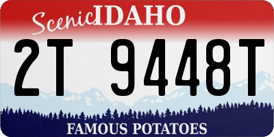 ID license plate 2T9448T