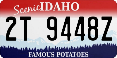 ID license plate 2T9448Z