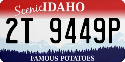 ID license plate 2T9449P