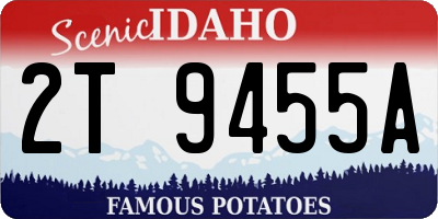 ID license plate 2T9455A