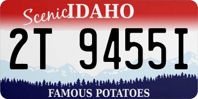 ID license plate 2T9455I