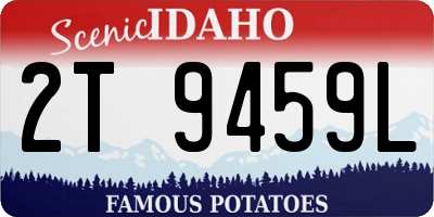 ID license plate 2T9459L