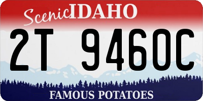 ID license plate 2T9460C