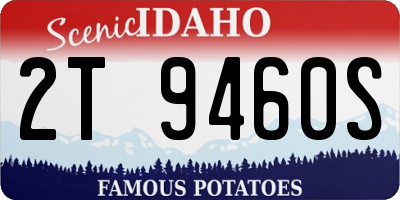ID license plate 2T9460S