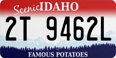ID license plate 2T9462L