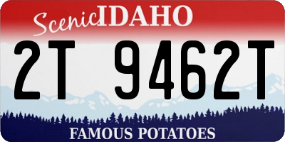 ID license plate 2T9462T