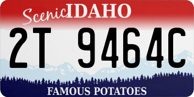 ID license plate 2T9464C