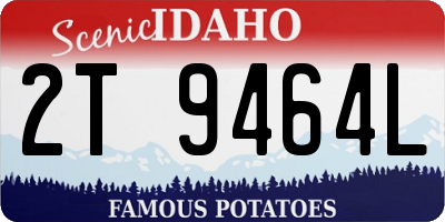 ID license plate 2T9464L