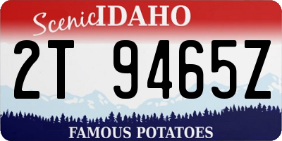 ID license plate 2T9465Z