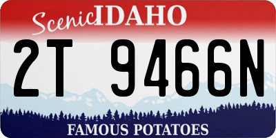 ID license plate 2T9466N