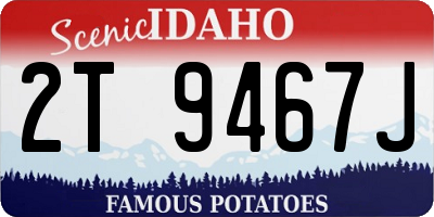 ID license plate 2T9467J