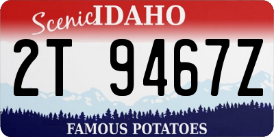 ID license plate 2T9467Z