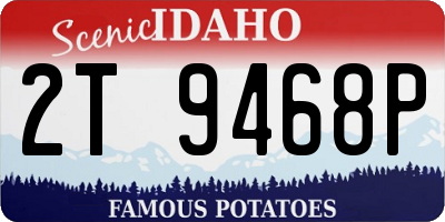 ID license plate 2T9468P