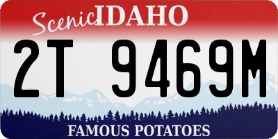 ID license plate 2T9469M