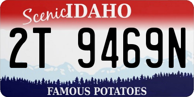 ID license plate 2T9469N