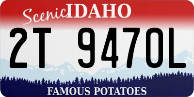 ID license plate 2T9470L