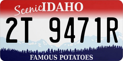 ID license plate 2T9471R