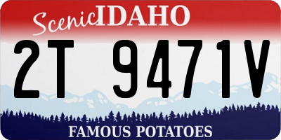 ID license plate 2T9471V