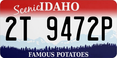 ID license plate 2T9472P