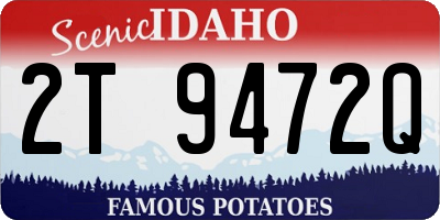 ID license plate 2T9472Q