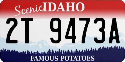 ID license plate 2T9473A
