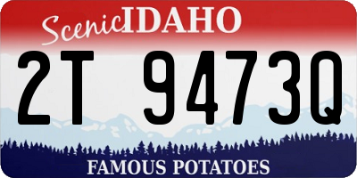 ID license plate 2T9473Q