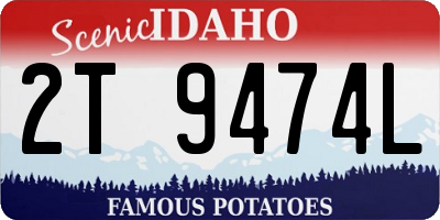 ID license plate 2T9474L