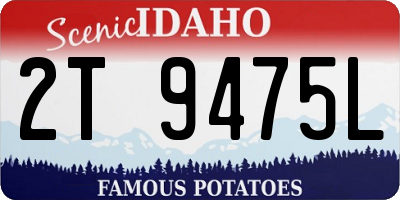 ID license plate 2T9475L