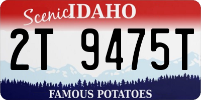 ID license plate 2T9475T