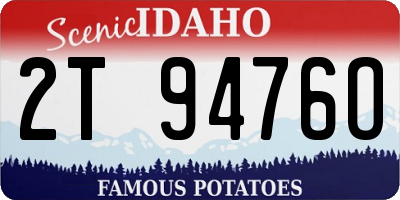 ID license plate 2T9476O