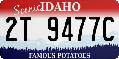 ID license plate 2T9477C