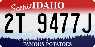 ID license plate 2T9477J