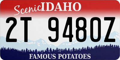 ID license plate 2T9480Z