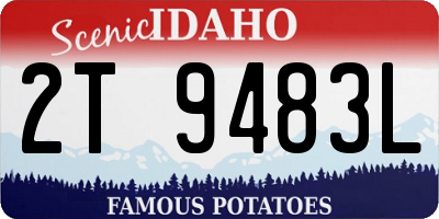 ID license plate 2T9483L