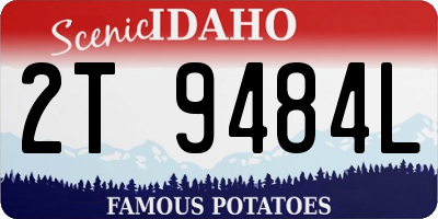 ID license plate 2T9484L