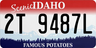 ID license plate 2T9487L