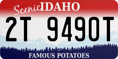 ID license plate 2T9490T