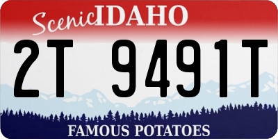 ID license plate 2T9491T