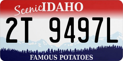 ID license plate 2T9497L