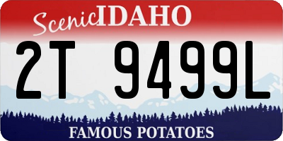 ID license plate 2T9499L