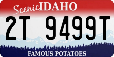 ID license plate 2T9499T