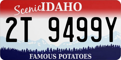 ID license plate 2T9499Y