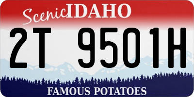 ID license plate 2T9501H
